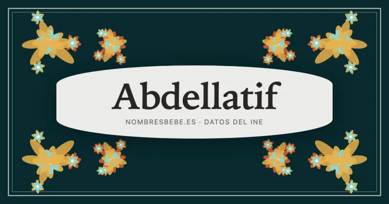 Abdellatif, en una estampa ornamental de nombresbebe.es