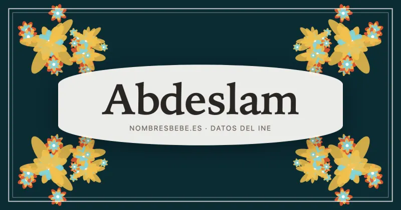 Abdeslam, en una estampa ornamental de nombresbebe.es