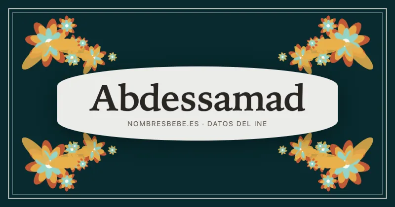 Abdessamad, en una estampa ornamental de nombresbebe.es