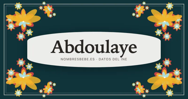 Abdoulaye, en una estampa ornamental de nombresbebe.es