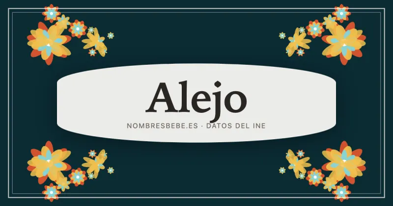 Alejo, en una estampa ornamental de nombresbebe.es