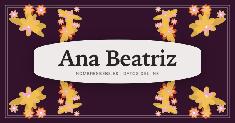 Ana Beatriz, en una estampa ornamental de nombresbebe.es