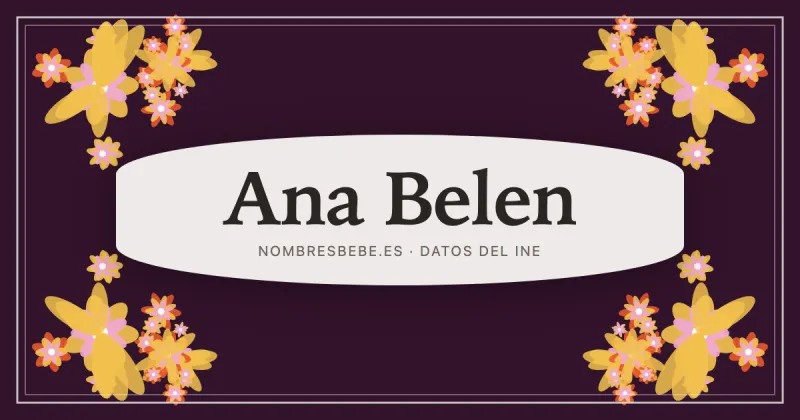 Ana Belen, en una estampa ornamental de nombresbebe.es