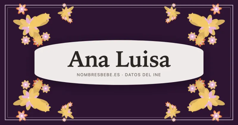 Ana Luisa, en una estampa ornamental de nombresbebe.es
