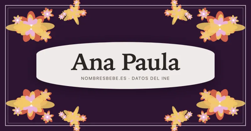 Ana Paula, en una estampa ornamental de nombresbebe.es