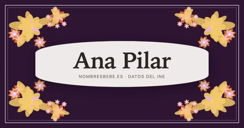 Ana Pilar, en una estampa ornamental de nombresbebe.es