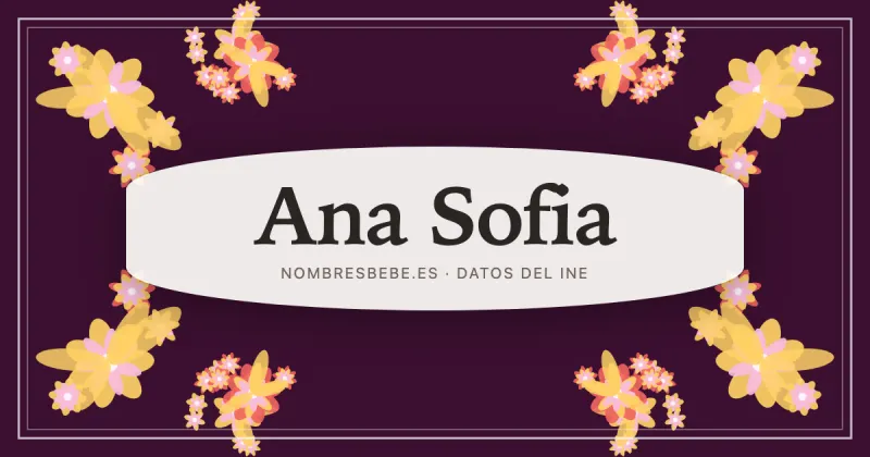 Ana Sofia, en una estampa ornamental de nombresbebe.es