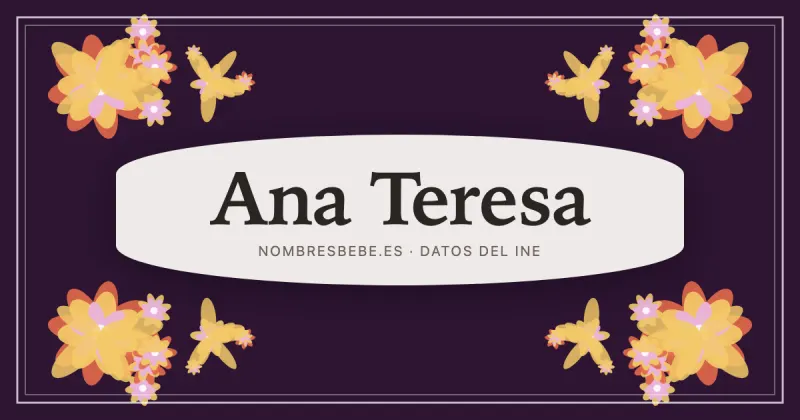 Ana Teresa, en una estampa ornamental de nombresbebe.es