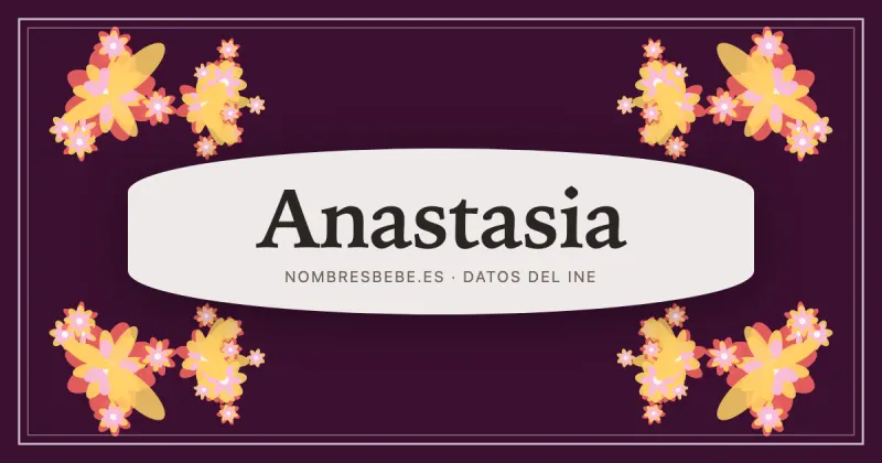 Anastasia, en una estampa ornamental de nombresbebe.es