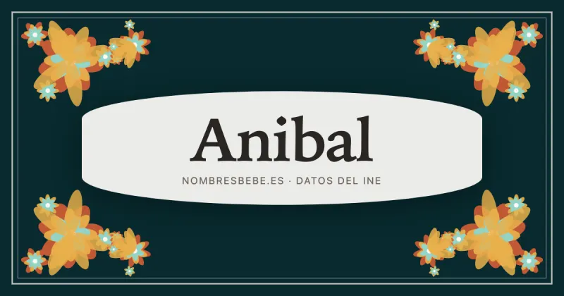 Anibal, en una estampa ornamental de nombresbebe.es