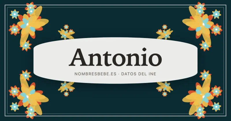 Antonio, en una estampa ornamental de nombresbebe.es