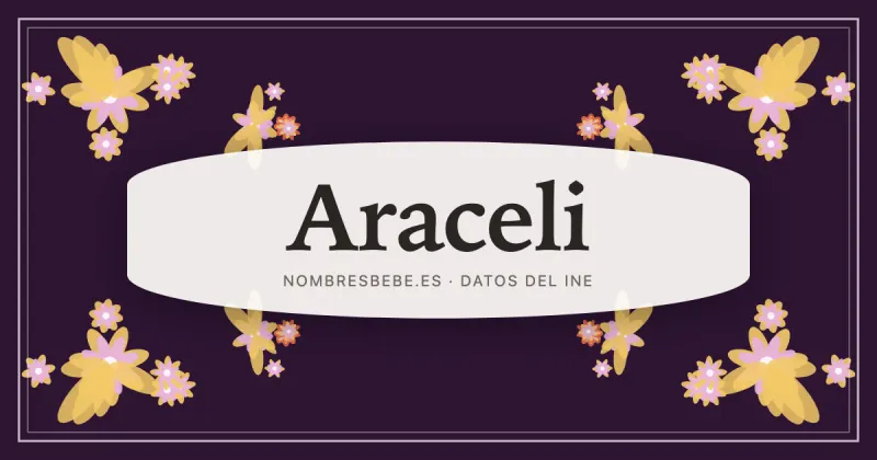 Araceli, en una estampa ornamental de nombresbebe.es