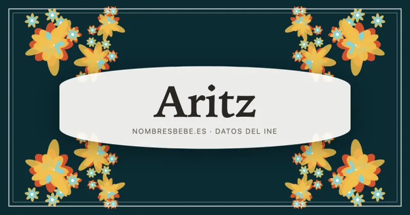 Aritz, en una estampa ornamental de nombresbebe.es