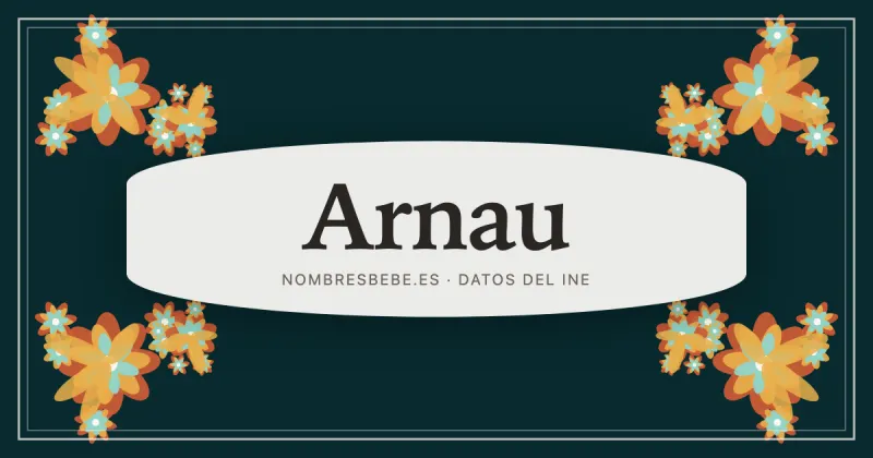 Arnau, en una estampa ornamental de nombresbebe.es
