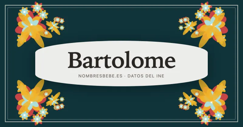 Bartolome, en una estampa ornamental de nombresbebe.es