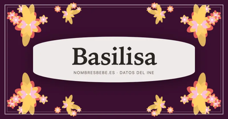 Basilisa, en una estampa ornamental de nombresbebe.es