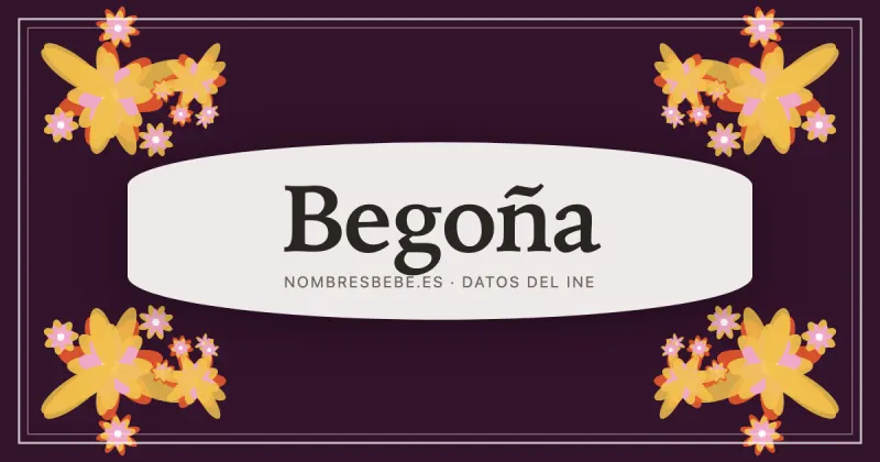 Begoña, en una estampa ornamental de nombresbebe.es