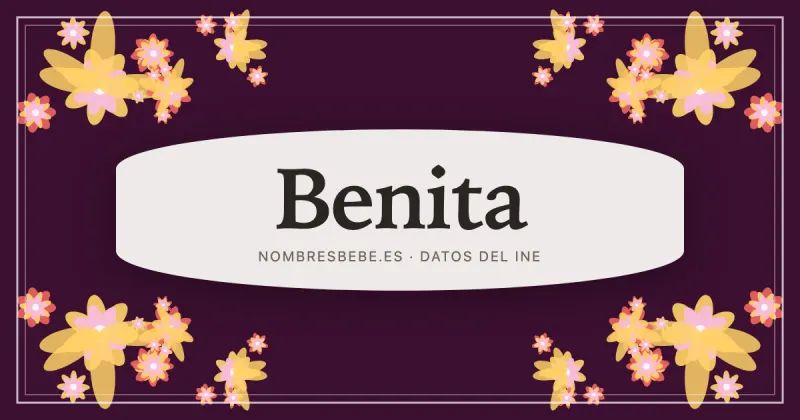 Benita, en una estampa ornamental de nombresbebe.es