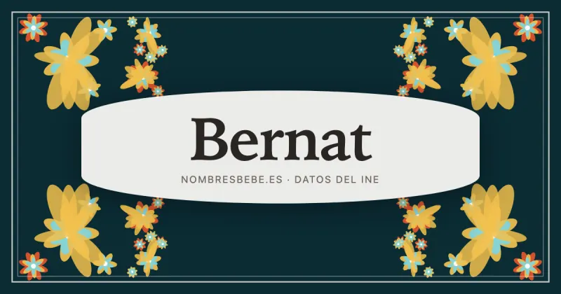 Bernat, en una estampa ornamental de nombresbebe.es