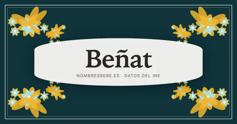 Beñat, en una estampa ornamental de nombresbebe.es
