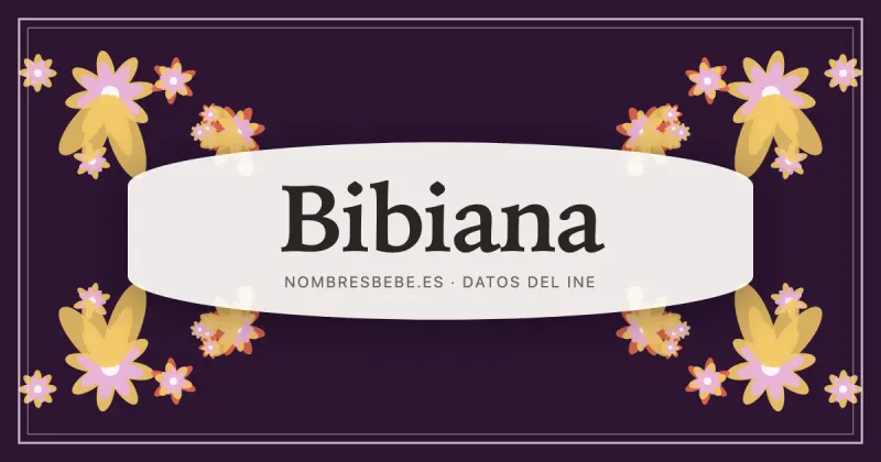 Bibiana, en una estampa ornamental de nombresbebe.es