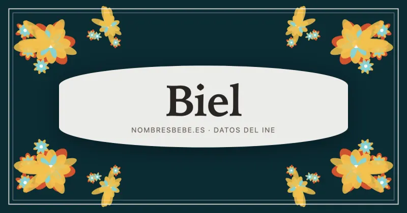 Biel, en una estampa ornamental de nombresbebe.es