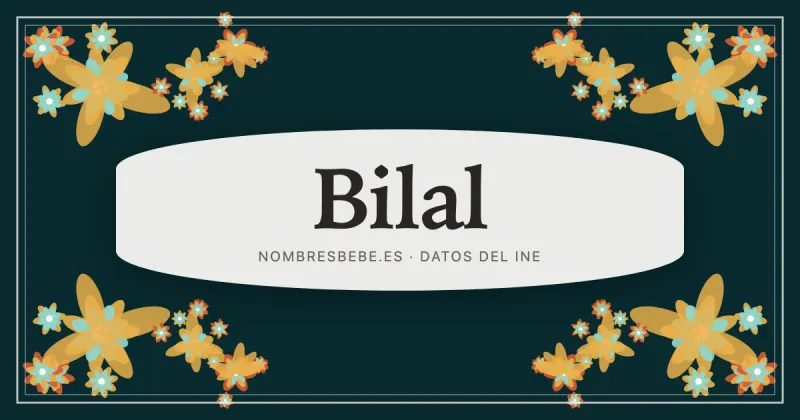 Bilal, en una estampa ornamental de nombresbebe.es