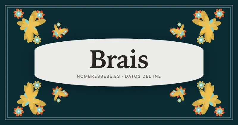 Brais, en una estampa ornamental de nombresbebe.es