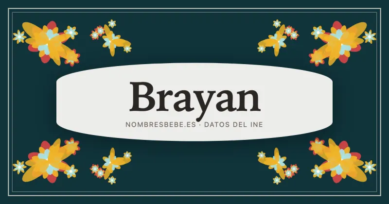 Brayan, en una estampa ornamental de nombresbebe.es