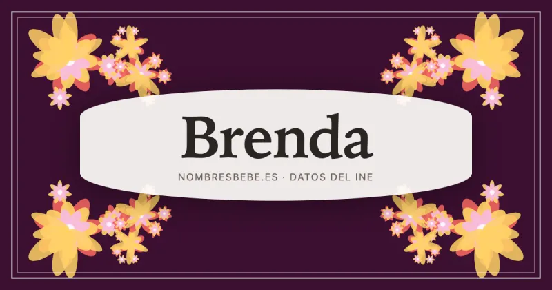 Brenda, en una estampa ornamental de nombresbebe.es