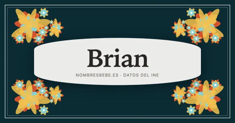 Brian, en una estampa ornamental de nombresbebe.es