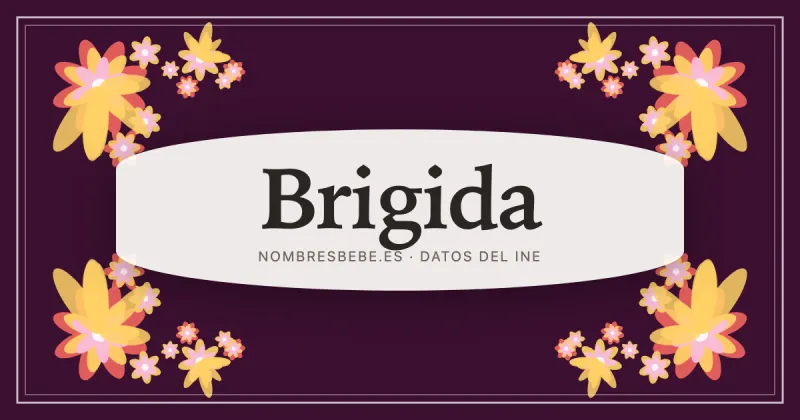 Brigida, en una estampa ornamental de nombresbebe.es