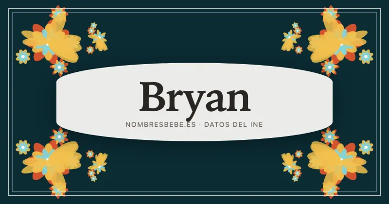 Bryan, en una estampa ornamental de nombresbebe.es