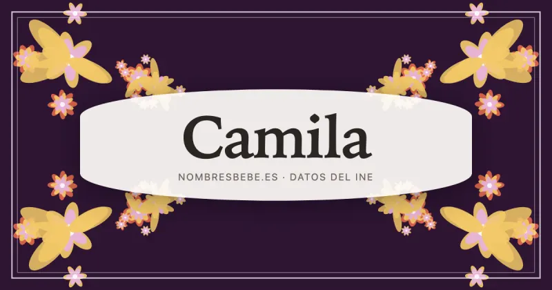 Camila, en una estampa ornamental de nombresbebe.es