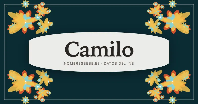 Camilo, en una estampa ornamental de nombresbebe.es