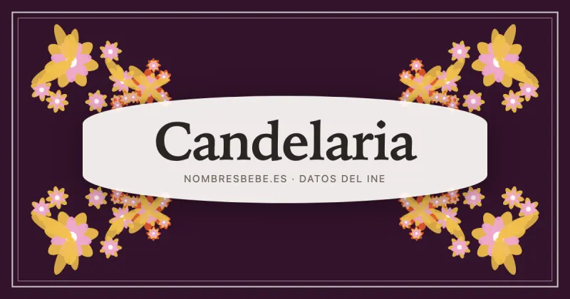 Candelaria, en una estampa ornamental de nombresbebe.es