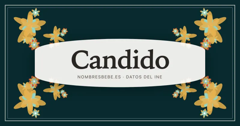 Candido, en una estampa ornamental de nombresbebe.es