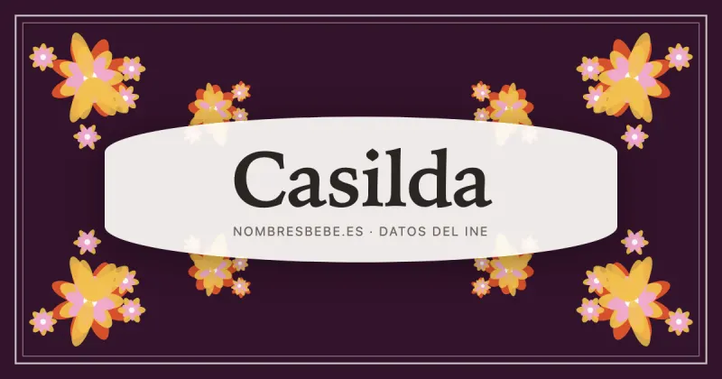 Casilda, en una estampa ornamental de nombresbebe.es