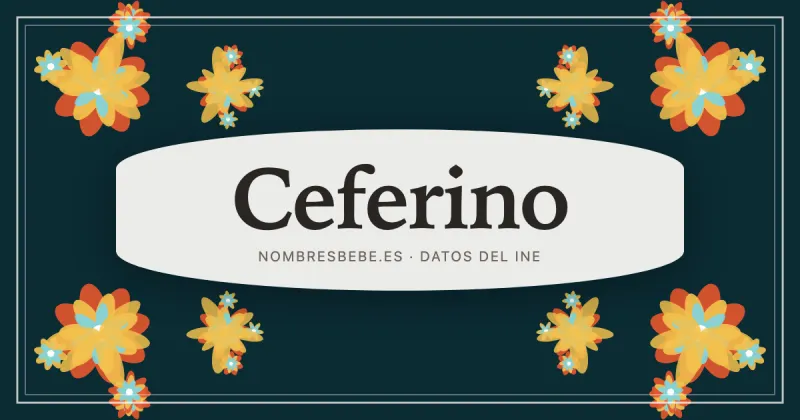 Ceferino, en una estampa ornamental de nombresbebe.es