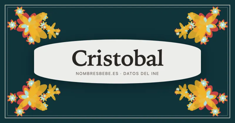Cristobal, en una estampa ornamental de nombresbebe.es