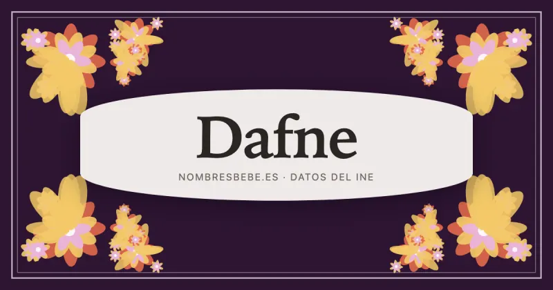Dafne, en una estampa ornamental de nombresbebe.es
