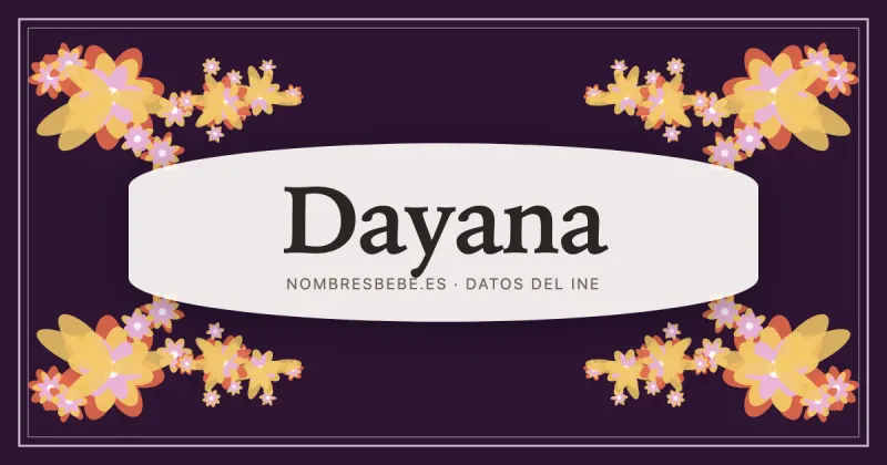 Dayana, en una estampa ornamental de nombresbebe.es