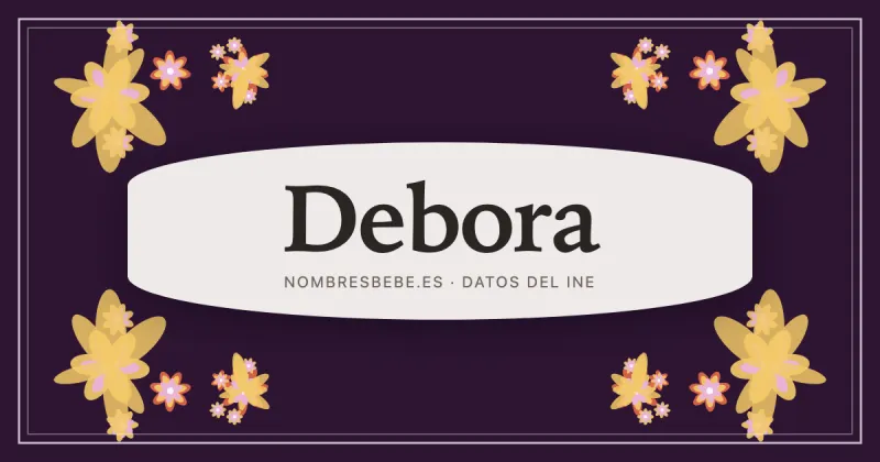Debora, en una estampa ornamental de nombresbebe.es