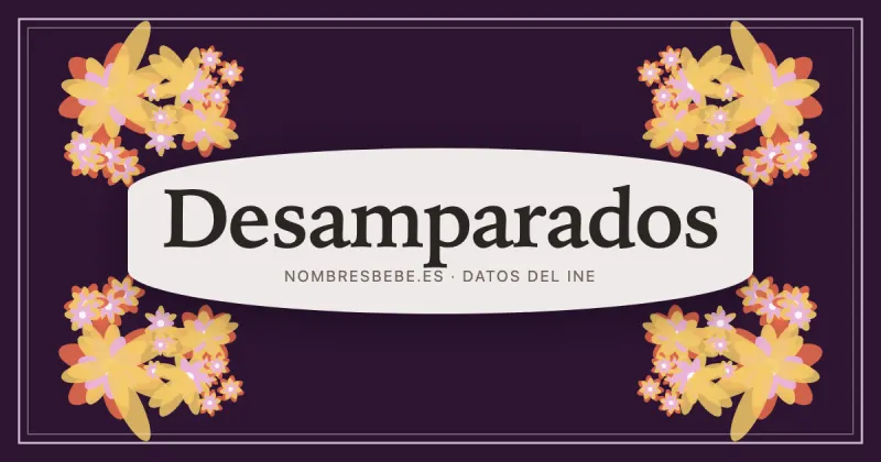 Desamparados, en una estampa ornamental de nombresbebe.es