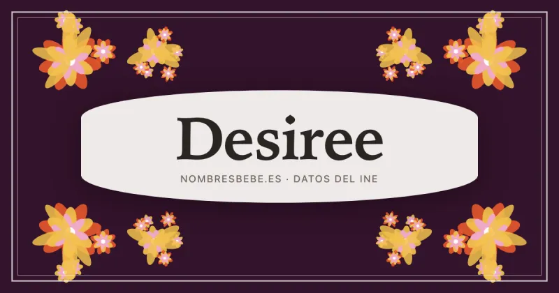 Desiree, en una estampa ornamental de nombresbebe.es