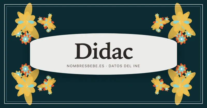Didac, en una estampa ornamental de nombresbebe.es