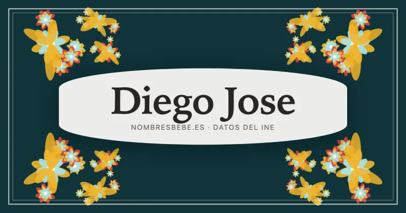 Diego Jose, en una estampa ornamental de nombresbebe.es