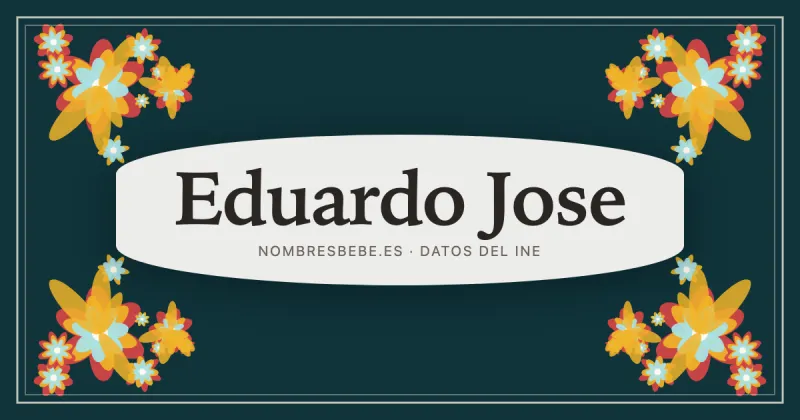 Eduardo Jose, en una estampa ornamental de nombresbebe.es