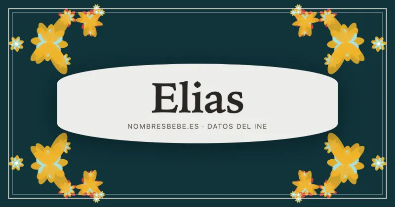 Elias, en una estampa ornamental de nombresbebe.es