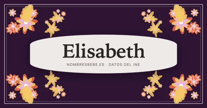 Elisabeth, en una estampa ornamental de nombresbebe.es